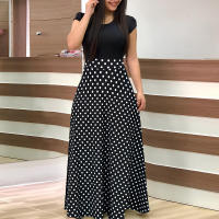 Vestido midi elegante de lunares para primavera/verano: corte sexy y vuelo, tejido cómodo y fácil de cuidar - details 1