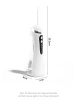Irrigador Dental Portátil Inalámbrico USB Recargable con Tanque de Agua de 300ml y 4 Boquillas para Viajes y Uso Doméstico - details 20