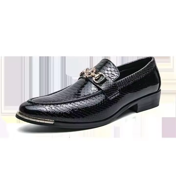 Zapatos de vestir Oxford de cuero hechos a mano para hombre, moda italiana, informales, de lujo, calidad Original - 1