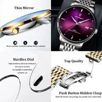 Relojes de Moda para Hombres POEDAGAR Correa de Acero Inoxidable Movimiento de Cuarzo - details 3