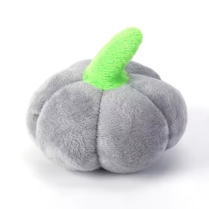 Muñeco de Calabaza de Peluche Juguete Divertido para Masticar para Mascotas Resistente a Mordiscos - 1