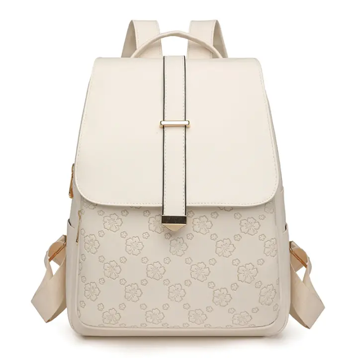 Mochila de cuero de textura avanzada para mujer, novedad de 2025, estilo coreano, mochila de viaje pequeña a juego para mujer - 1