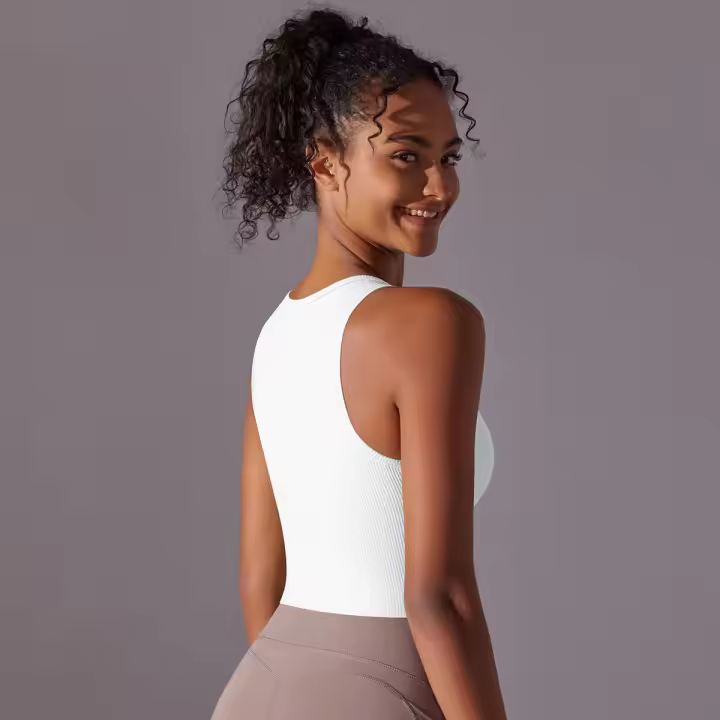 Sujetador de Yoga sin Costuras Alto Impacto Deportivo, Top de Cultivo A Prueba de Golpes, Secado Rápido, Ideal para Ciclismo y Gimnasio - 1