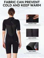 Traje De Neopreno De Una Pieza Con Mangas Cortas De 3 Mm De Grosor, Traje De Surf Y Snorkel Térmico Con Protección Solar - details 8