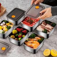 Fiambrera rectangular de acero inoxidable a prueba de fugas, fiambrera ecológica, suministros de cocina para microondas - details 0