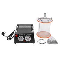 Pulidor de Banco de joyería KT-2000, Kit de máquina pulidora de joyas, 220V, 60W, 1-5 velocidades ajustables, negro, aluminio naranja, cobre - details 5
