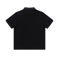 Polo de corte recto y holgado de marca de moda americana, tejido de doble brillo de puro algodón con logotipo bordado clásico, camisa de manga corta sin cuello para hombre, nueva camiseta informal de estilo veraniego para parejas - details 10