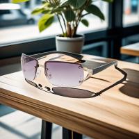 Gafas de Sol de Lujo Y2K Diseño Retro para Mujer Ideal para Acampar, Ciclismo, Pesca Sin Marco - details 3