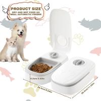 WIYETY Comedero Automático para 2 Comidas: Alimentador con Temporizador y Alfombrilla Antideslizante para Perros y Gatos - details 1