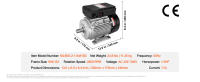 Motor eléctrico SucceBuy, motor de compresor de aire monofásico, rotación CW/CCW para maquinaria agrícola y equipos generales - details 9