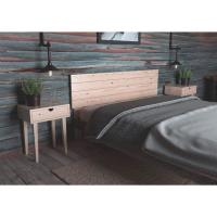 Gabo de Madera Rústico Vintage para Cama (145 x 44 cms.) Estilo Nórdico Crudo sin Pintar - details 61