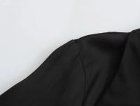 TRAFZA-camisa de satén con lazo adornado para mujer, blusa de seda con textura, informal, ajustada, de manga larga, con cuello vuelto, 2024 - details 6