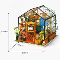 Robotime DIY con muebles sala de estudio Simons café niños adultos casa de muñecas miniatura casa de muñecas Kits de madera juguete - details 7