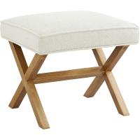 Moderno banco tapizado y acolchado con botón, para dormitorio, entrada, madera maciza, azul marino, 112 cm - details 17