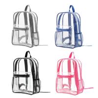 Mochila transparente de gran capacidad, Bolsa Escolar impermeable con cremallera, mango suave Visible, de Pvc, para exteriores - details 11