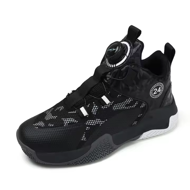 Zapatillas de baloncesto para niños Zapatillas con botón giratorio para niños Zapatillas para niños - 1