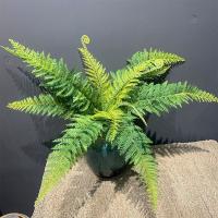 Helecho de Boston, flor artificial de 56 cm, planta de plástico verde, hojas hechas a mano, flor falsa, decoración del hogar de jardín, boda - details 3
