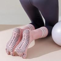 Calcetines de Yoga con cinco dedos divididos para mujer, medias profesionales de Pilates, de algodón, antideslizantes, de tubo medio, para interiores, baile, Fitness y deportes - details 22