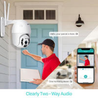 Cámara exterior 360 grados doméstico wifi Internet remoto inteligente Visión nocturna alarma vigilancia - details 6