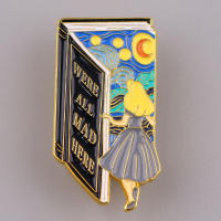 Broche de Cielo Estrellado Pin de Esmalte de Cuento de Hadas para Mochilas y Ropa - details 0