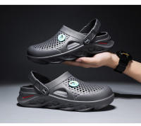 Sandalias de verano para hombre, zapatillas de plataforma a la moda para la playa, sandalias deslizantes con suela Eva, zuecos - details 11