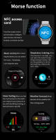 Reloj inteligente 2025 con llamada móvil, reloj saludable para hombre y mujer, Fitness, exquisita brújula de moda, reloj inteligente NFC, llamada BT para ios y Android - details 14