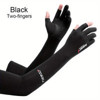 1 par de mangas de refrigeración para brazos para hombres y mujeres - Tejido no tejido de poliamida, protección solar UV, lavable a máquina, cierre de tirar para deportes, correr, al aire libre, pesca, ciclismo, conducción - details 0