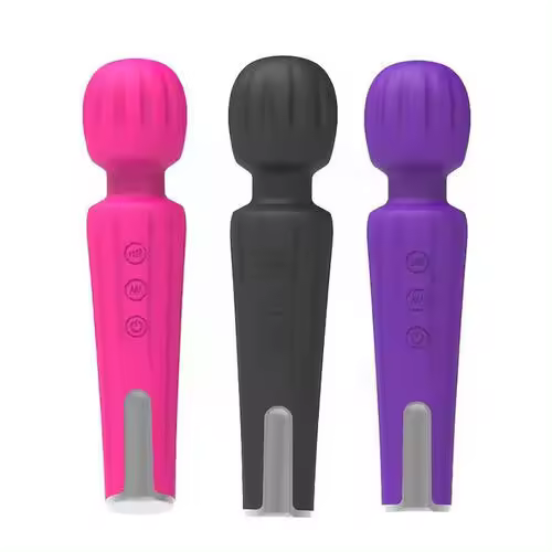 Masturbador de punto G femenino, masajeador de mano de silicona, mini varita mágica, vibrador erótico, juguete sexual para mujeres - 1