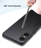 Funda de Lujo de Cuero PU para Sony Xperia 10 VI Protección de Silicona Mate en la Espalda - details 6