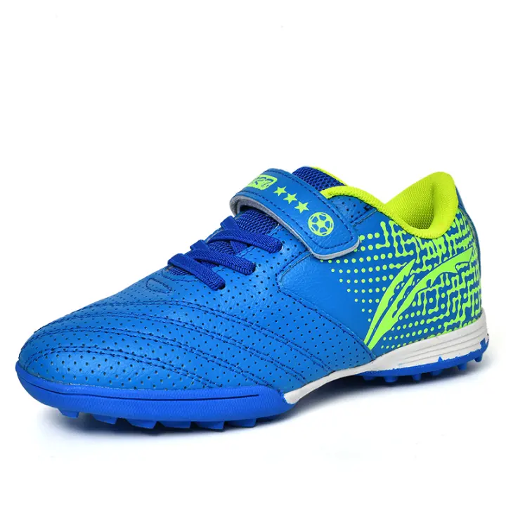 Zapatos de Fútbol para Niños Botas de Fútbol TF de Cuero Antideslizante - 1