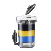 Filtro de tanque de peces prefiltro de 6W, barril de filtro de tanque de peces de plástico ultrasilencioso, cubo de prefiltro transparente - details 1