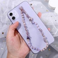 Cadena de grava para teléfono móvil, cuerda antipérdida, cadena de cuentas con letras, correa para teléfono móvil, cordón de cuentas de piedra de cristal, cordón para teléfono móvil - details 17