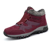 Botas de invierno cálidas de algodón para mujer, zapatos deportivos para exteriores, botas de nieve antideslizantes, botines de nieve antifrío para senderismo para mujer - details 20