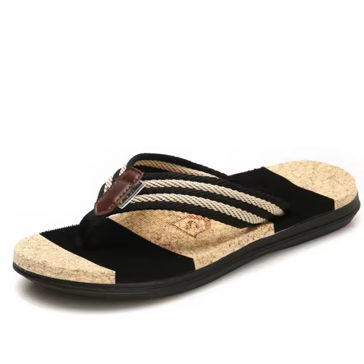 Zapatillas de Playa para Hombres Tamaño Grande Antideslizantes Frescas de Goma Moda de Verano - 1