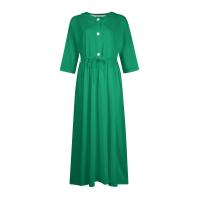 Vestido de Verano para Mujer 2024 Moda Casual con Cuello de Corbata Mangas 3/4 Botón de Cierre - details 24