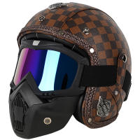 Casco de moto hombre trail aire libre Retro mujer Gafas Proteccion - details 6