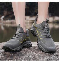 Zapatos ligeros de senderismo para hombre, zapatillas de viaje transpirables para exteriores, resistentes al desgaste, antideslizantes, para caminar, Verano - details 15