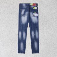 Dsquared2 pantalones vaqueros ajustados para hombre SN34 pantalones holgados con agujeros y emblemas pantalones vaqueros bordados - details 13