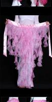 Pañuelo brillante para el vientre, falda triangular de zorro con cinturón de borlas, traje de práctica de danza, cadena de cintura TRE - details 8