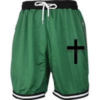 Pantalones de Baloncesto Cruzado para Hombres Línea de Malla de Secado Rápido Cintura Elástica - details 10