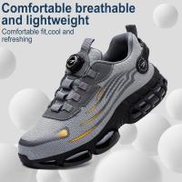 Zapatos de Seguridad Ligeros GIOIO Zapatillas de Trabajo Cómodas con Punta de Acero Transpirable Antideslizante Para Hombres y Mujeres Tallas 38-46 EU - details 2