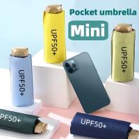 Mini paraguas de cinco pliegues protector solar y protección UV paraguas portátil de moda para hombres y mujeres - details 6