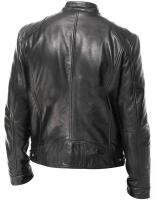 Chaqueta de cuero para hombre Chaqueta sintética suelta casual de cuero Pu - details 8