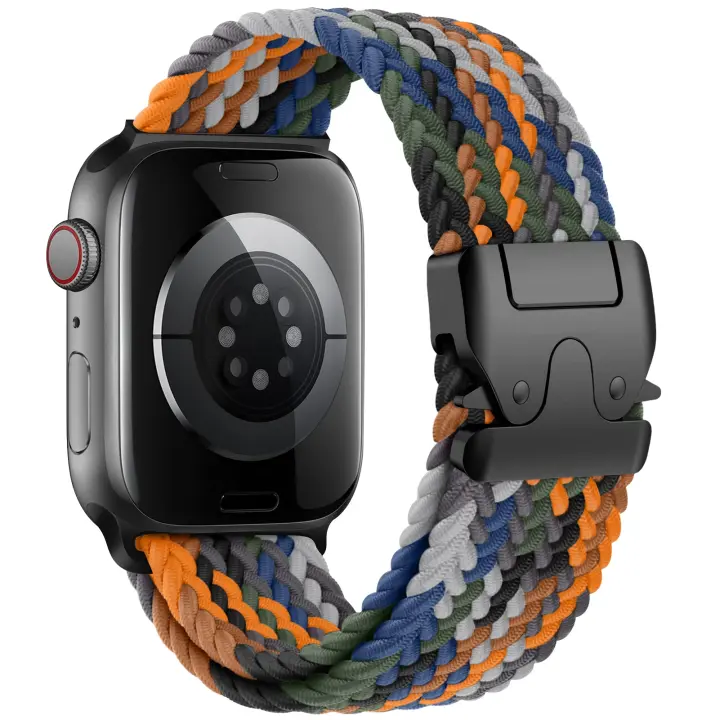 Correa de reloj Apple Ultra 2 con cierre de paracaídas, correa de reloj Apple iWatch 10 de nailon trenzado - 1
