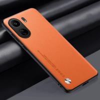 Funda de lujo de cuero PU para Xiaomi Redmi 13C Protección total de silicona mate - details 12