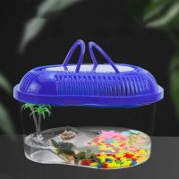 Contenedor de plástico portátil para el hogar, práctico contenedor de reptiles con mango, tarro de araña, tanque de tortuga, Habitat - details 2