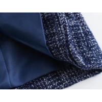BUNO-Chaqueta de traje de Tweed para mujer, de doble botonadura Chaqueta corta, abrigo ajustado, Tops informales, Blazers de lana para mujer, ropa de calle, Otoño e Invierno - details 16
