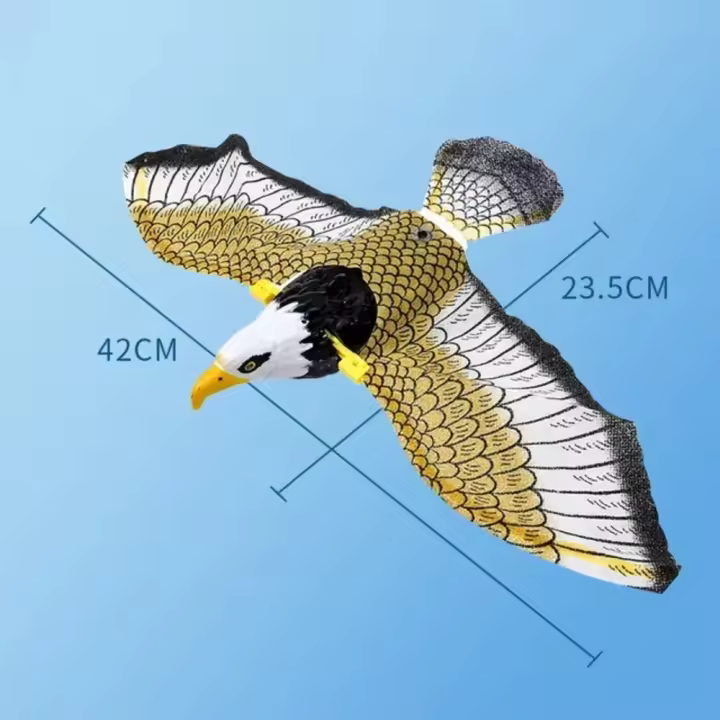 Juguetes Interactivos de Simulación de Pájaro para Gato Juguete Colgante Eléctrico de Águila Voladora Palo de Juguete para Gato Cuerda para Rascar - 1