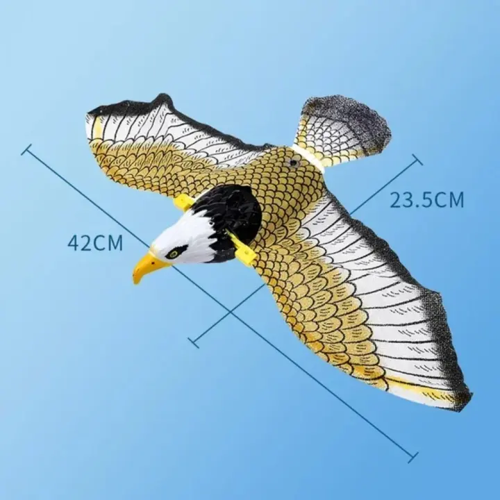 Juguetes Interactivos de Simulación de Pájaro para Gato Juguete Colgante Eléctrico de Águila Voladora Palo de Juguete para Gato Cuerda para Rascar - 1