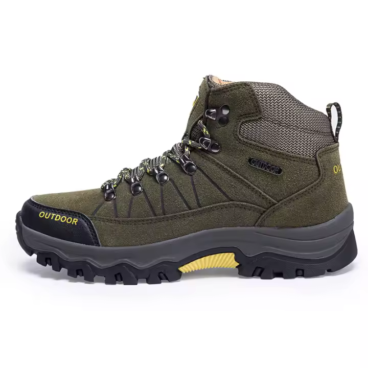 Botas de senderismo impermeables hasta el tobillo para hombre, zapatos ligeros para caminar al aire libre - 1